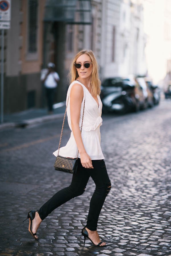 eatsleepwear, kimberly pesch, Rome, italy, anine bing, givenchy, frame denim, celine, chanel
