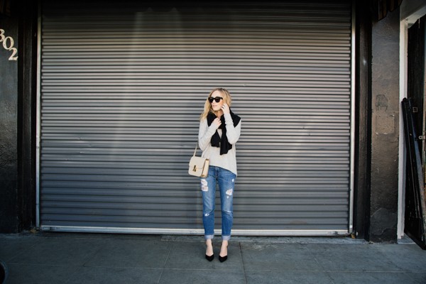 eatsleepwear, kimberly pesch, 360 sweater, frame denim, celine, intermix