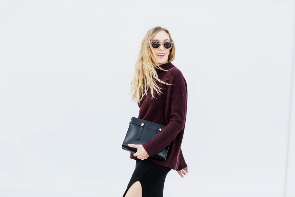 eatsleepwear, kimberly lapides, outfit, farfetch, vince, lna, saint laurent, celine, donatienne
