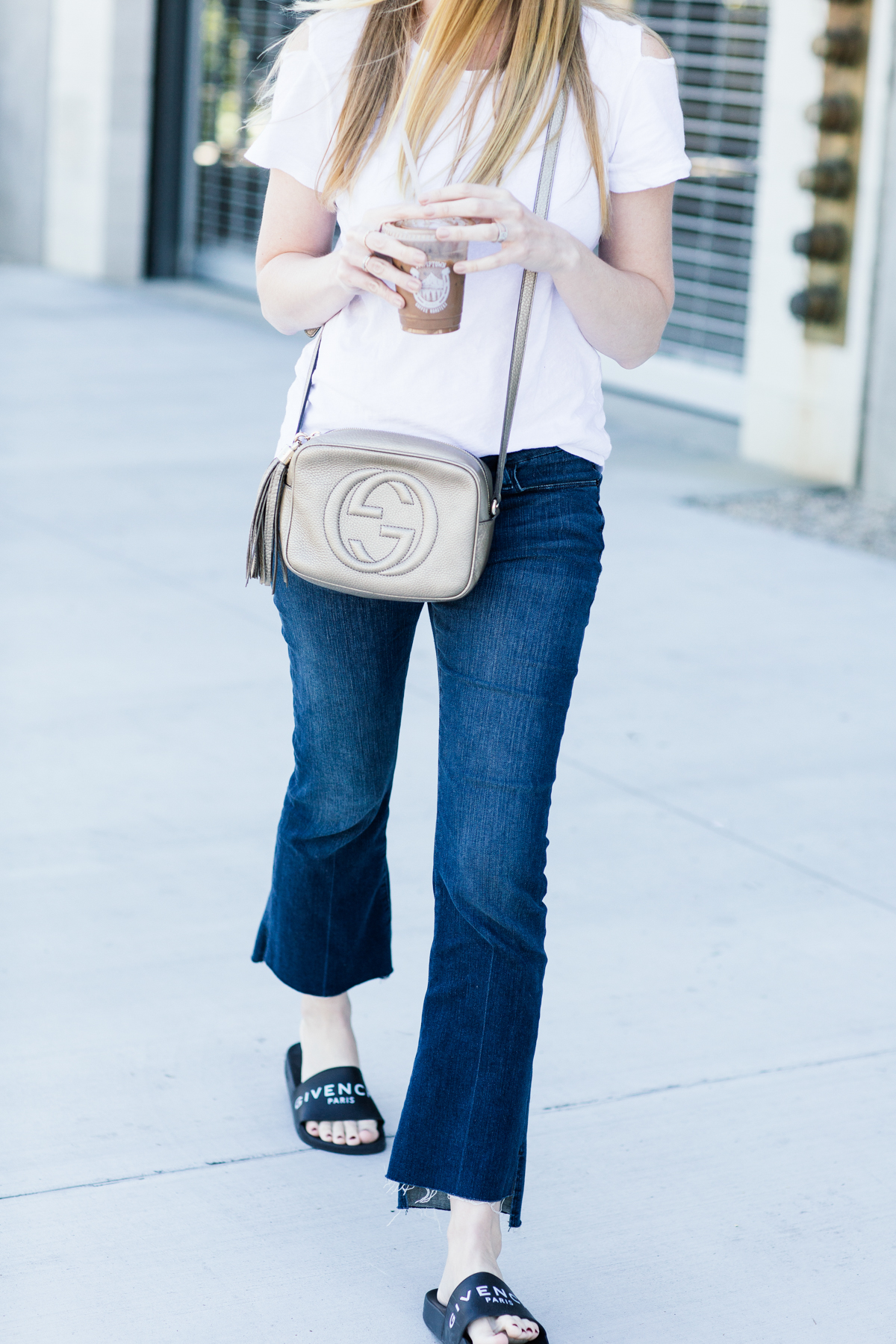 eatsleepwear, Kimberly Lapides, outfit, LNA, frame, givenchy, gucci, rayban
