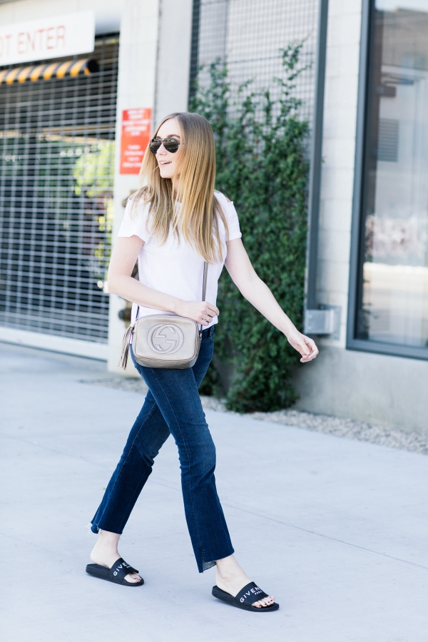 eatsleepwear, Kimberly Lapides, outfit, LNA, frame, givenchy, gucci, rayban