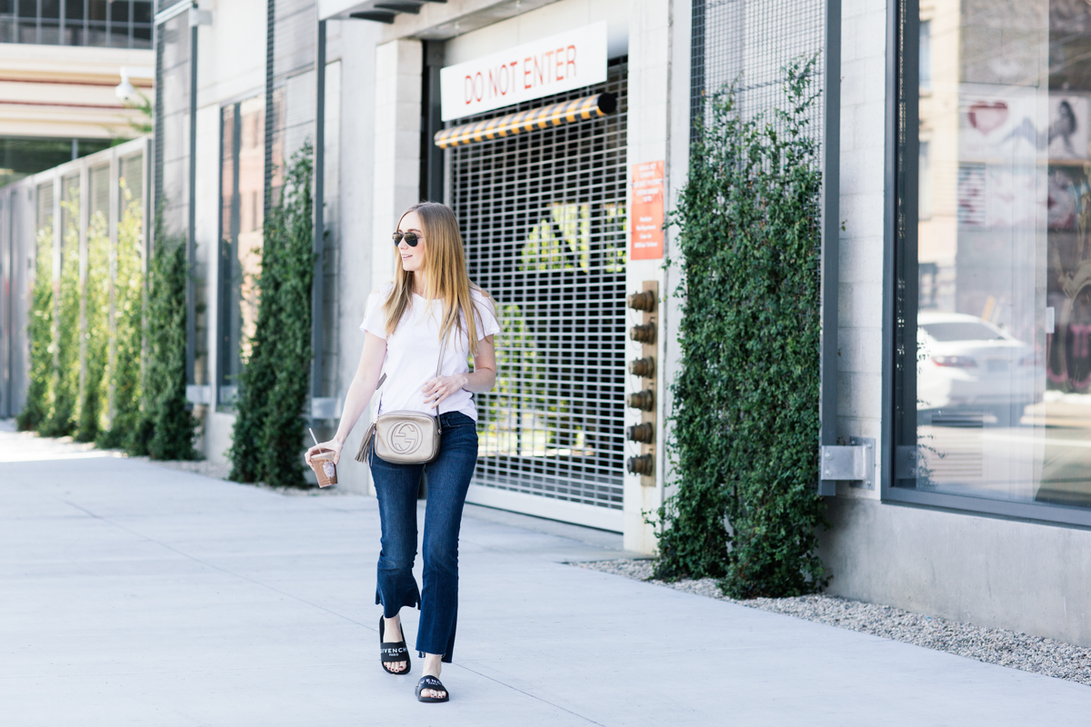eatsleepwear, Kimberly Lapides, outfit, LNA, frame, givenchy, gucci, rayban
