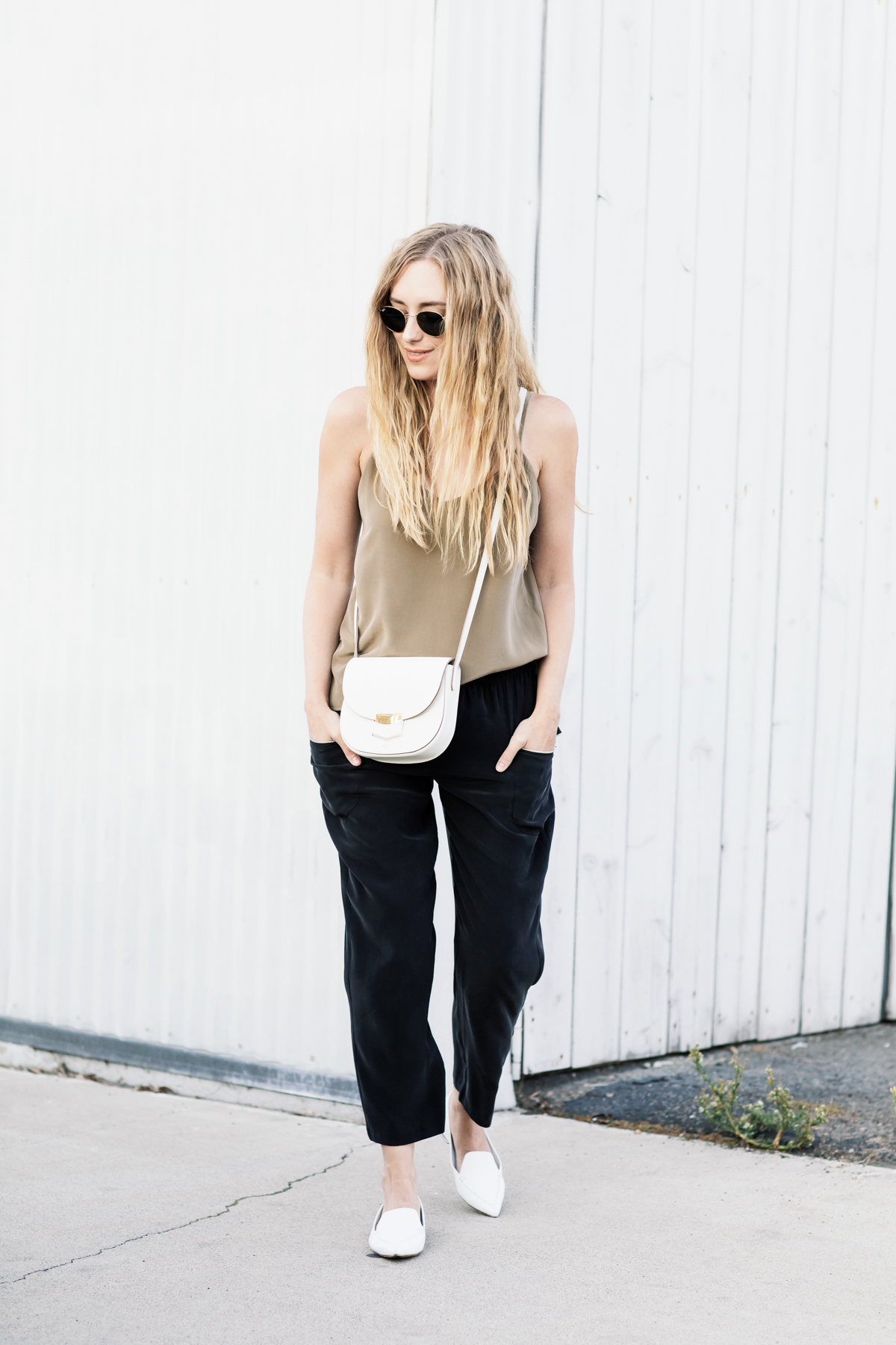 eatsleepwear, Kimberly Lapides, OUTFIT, Lagence, Celine, Rayban, Nicholas Kirkwood