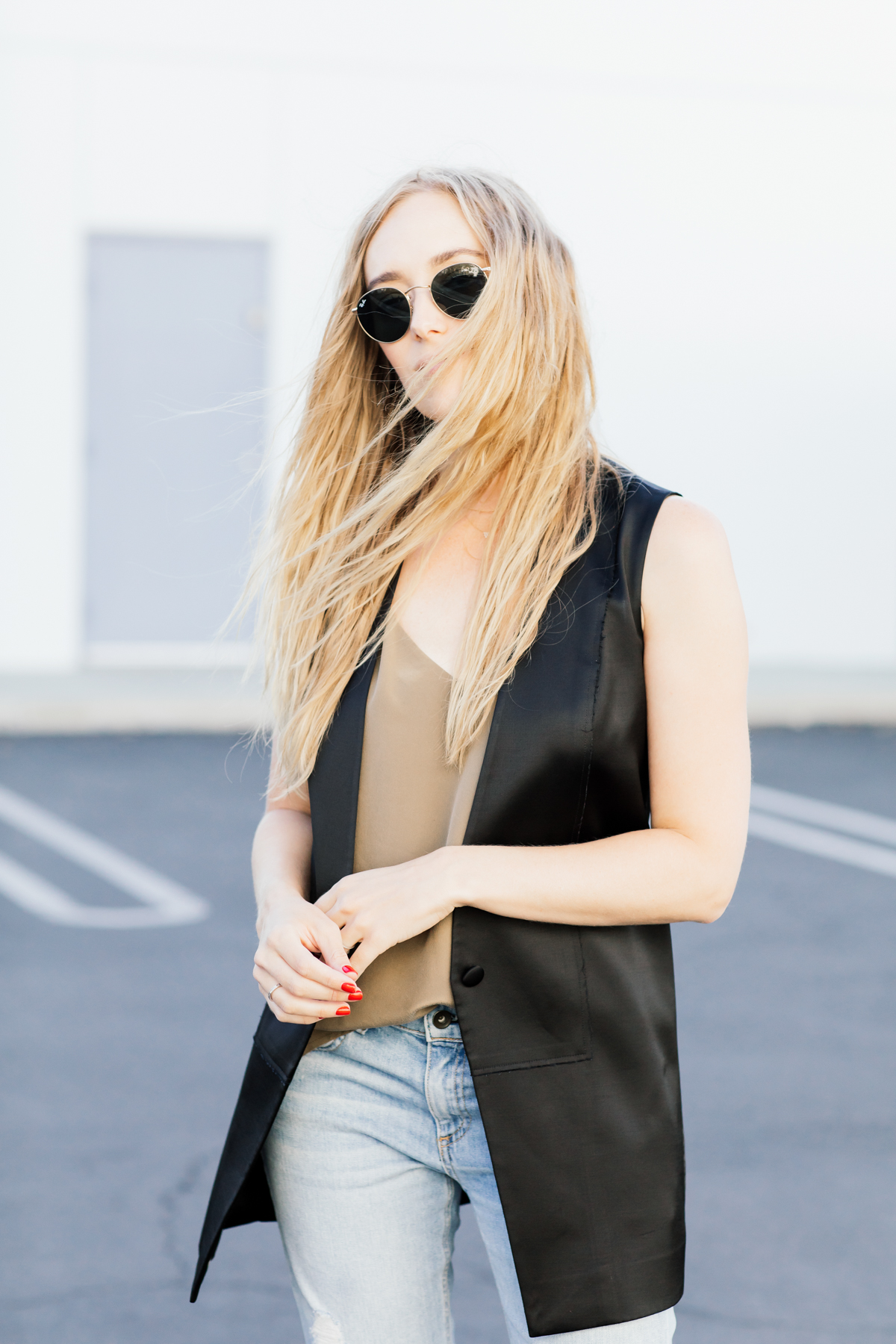 eatsleepwear, Kimberly Lapides, OUTFIT, elizabeth and james, rag and bone, rayban, lagence, jenni kayne