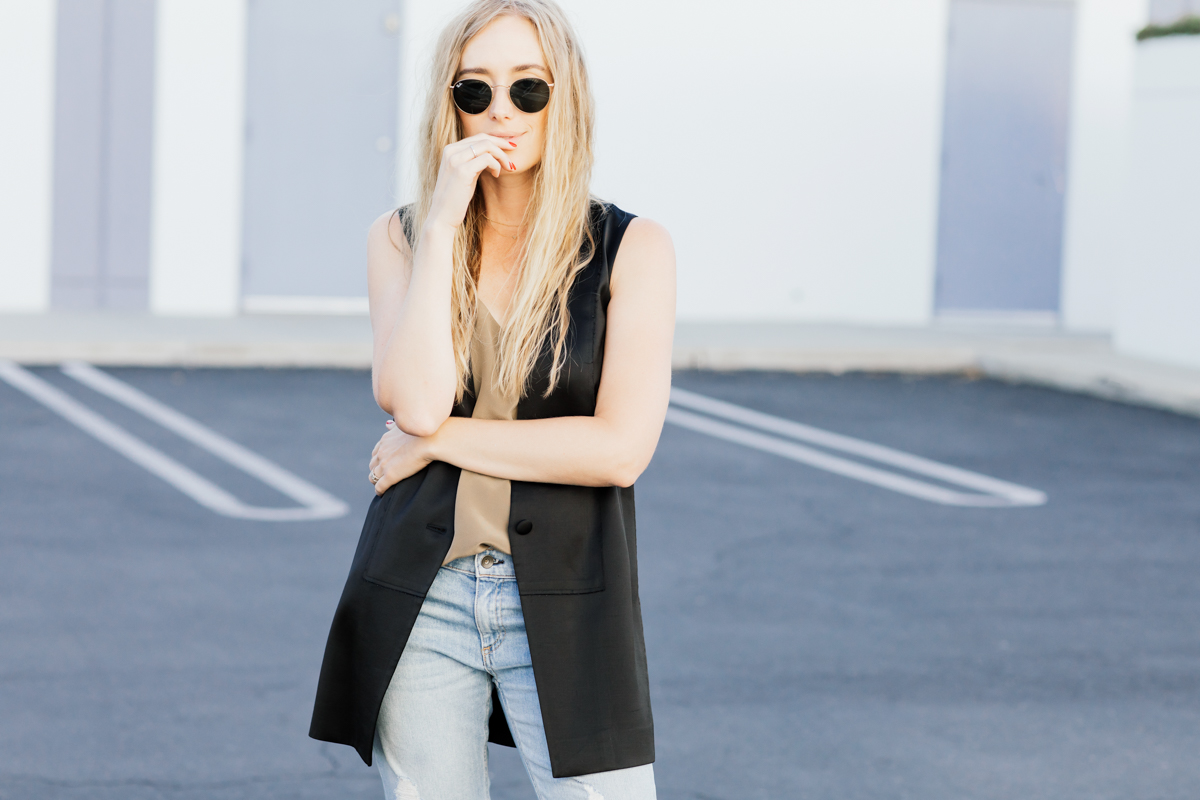 eatsleepwear, Kimberly Lapides, OUTFIT, elizabeth and james, rag and bone, rayban, lagence, jenni kayne