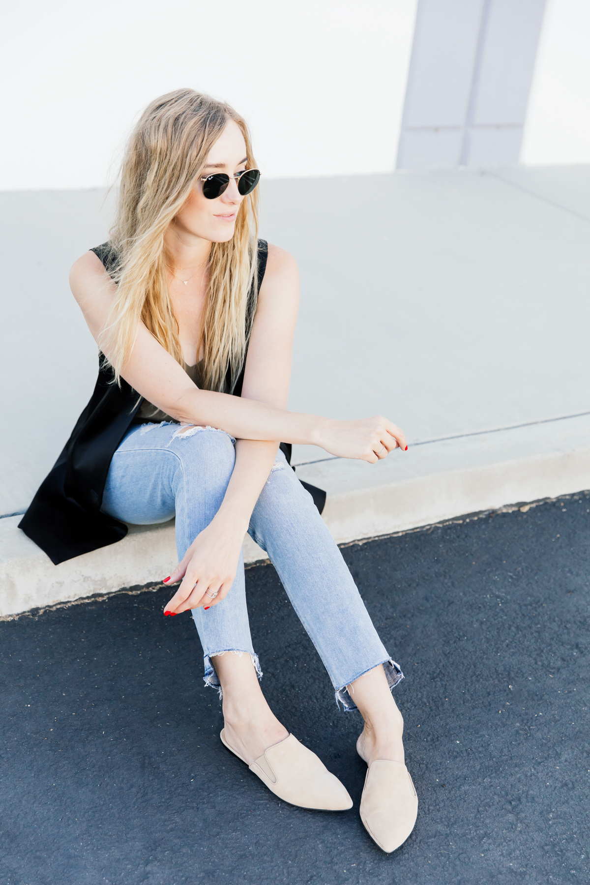 eatsleepwear, Kimberly Lapides, OUTFIT, elizabeth and james, rag and bone, rayban, lagence, jenni kayne