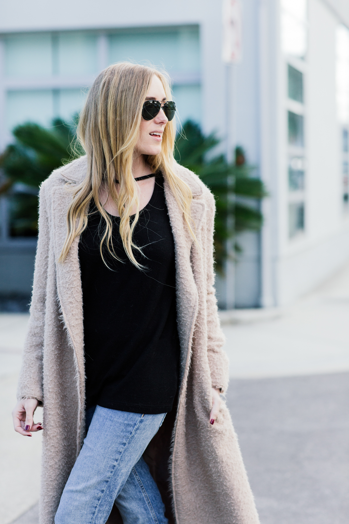 eatsleepwear, Kimberly Lapides, OUTFIT, helmut lang, rag and bone, LNA, Rayban, Manolo Blahnik