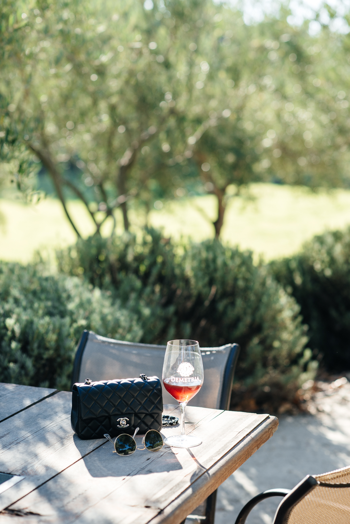 eatsleepwear, Kimberly Lapides, OUTFIT, Santa Barbara, Equipment, Chanel, Sigerson Morrison, Ray-ban, Winery