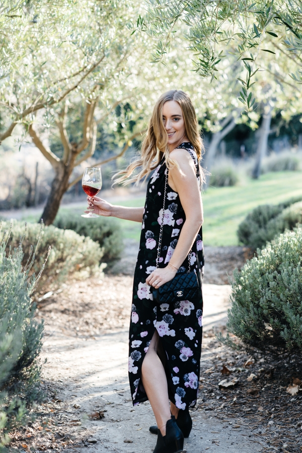 eatsleepwear, Kimberly Lapides, OUTFIT, Santa Barbara, Equipment, Chanel, Sigerson Morrison, Ray-ban, Winery