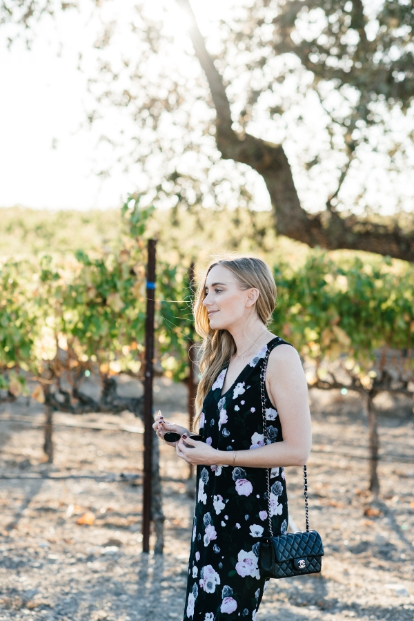 eatsleepwear, Kimberly Lapides, OUTFIT, Santa Barbara, Equipment, Chanel, Sigerson Morrison, Ray-ban, Winery