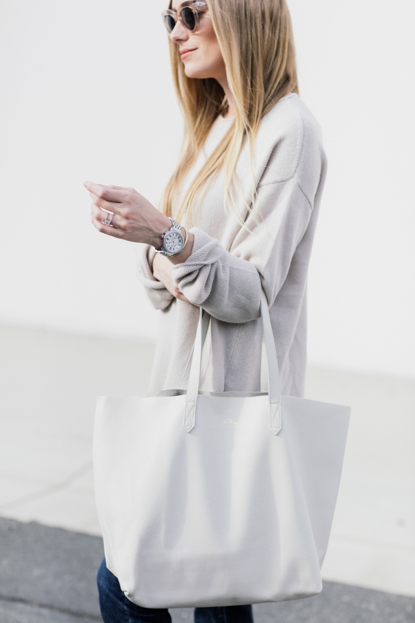 eatsleepwear, Kimberly Lapides, OUTFIT, AG jeans, Theory, Tretorn, Cuyana, Celine, Michelle Watches