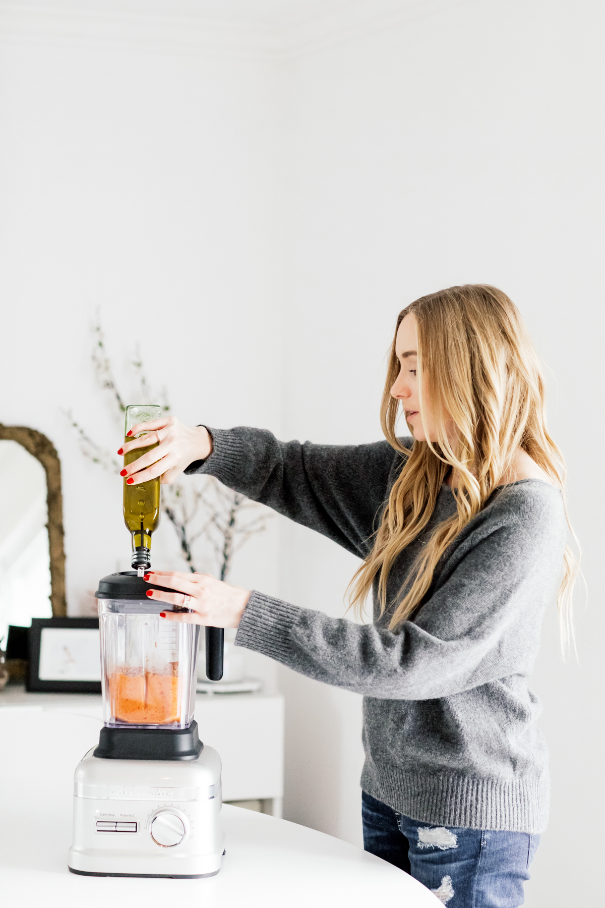 eatsleepwear, Kimberly Lapides, home, recipe, food, kitchenaid, blender, roasted, red pepper, hummus