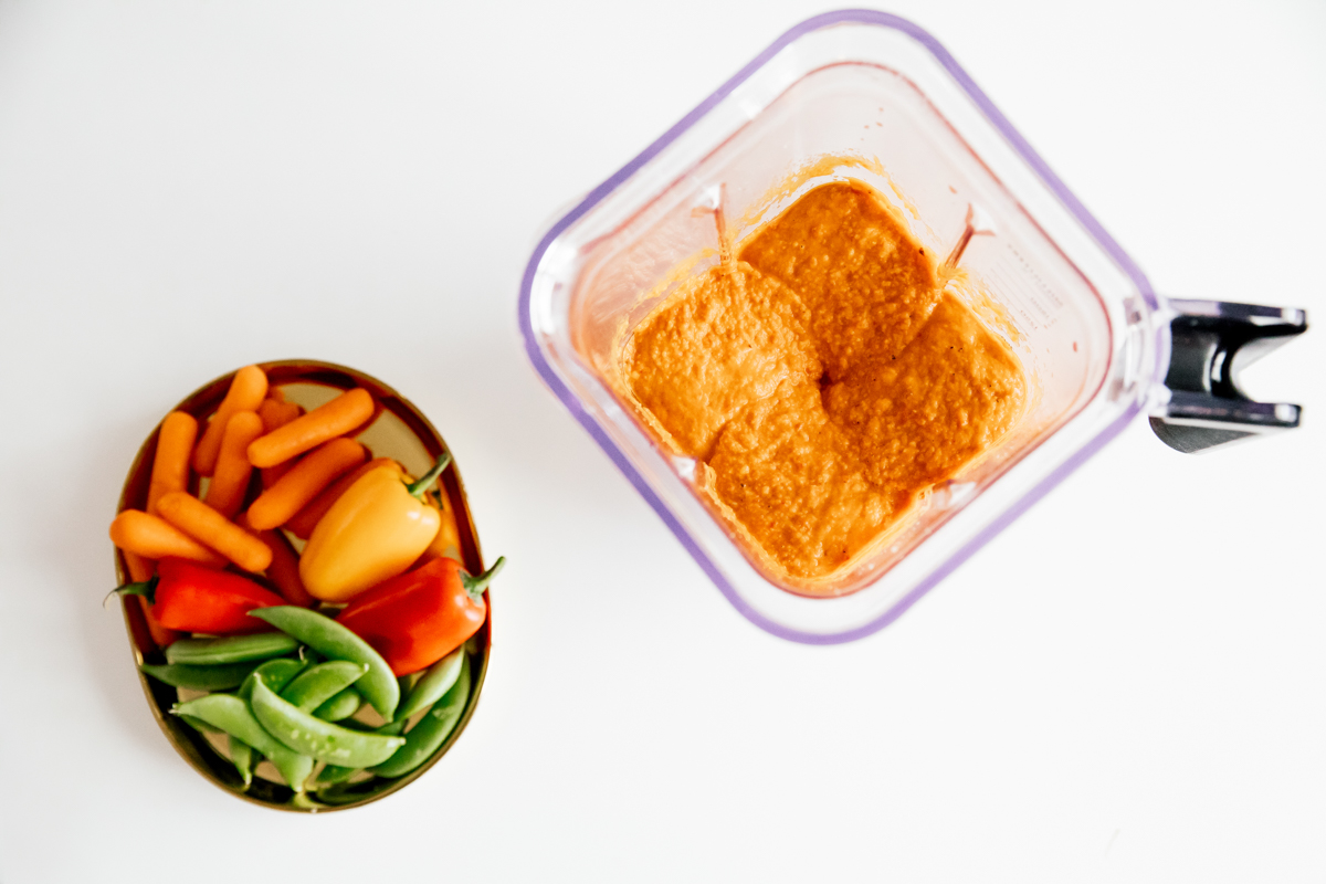 eatsleepwear, Kimberly Lapides, home, recipe, food, kitchenaid, blender, roasted, red pepper, hummus