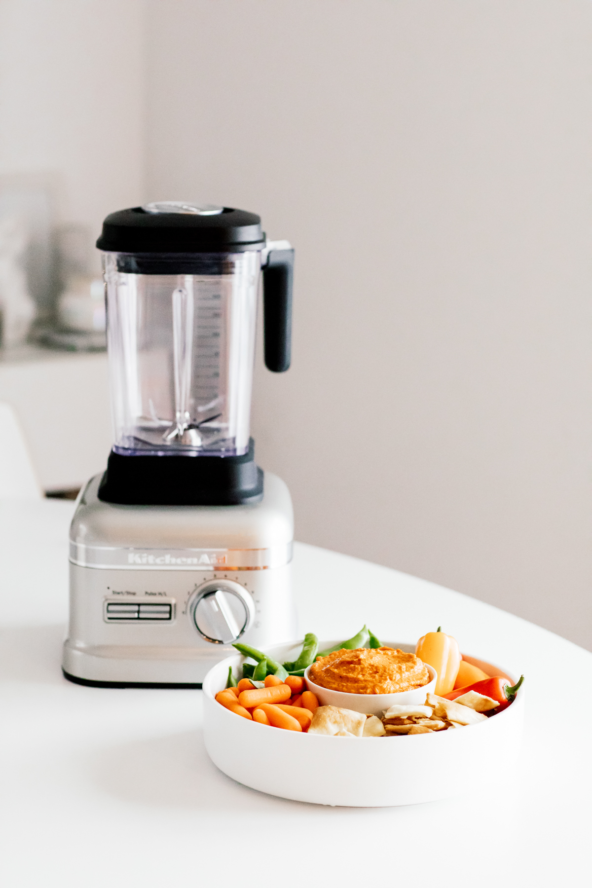 eatsleepwear, Kimberly Lapides, home, recipe, food, kitchenaid, blender, roasted, red pepper, hummus