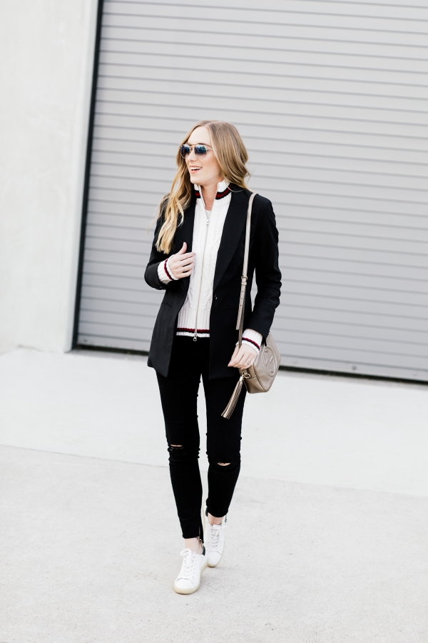 eatsleepwear, Kimberly Lapides, OUTFIT, veronica beard, frame denim, gucci, ray-ban, iro
