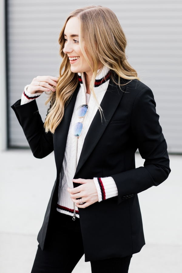 eatsleepwear, Kimberly Lapides, OUTFIT, veronica beard, frame denim, gucci, ray-ban, iro