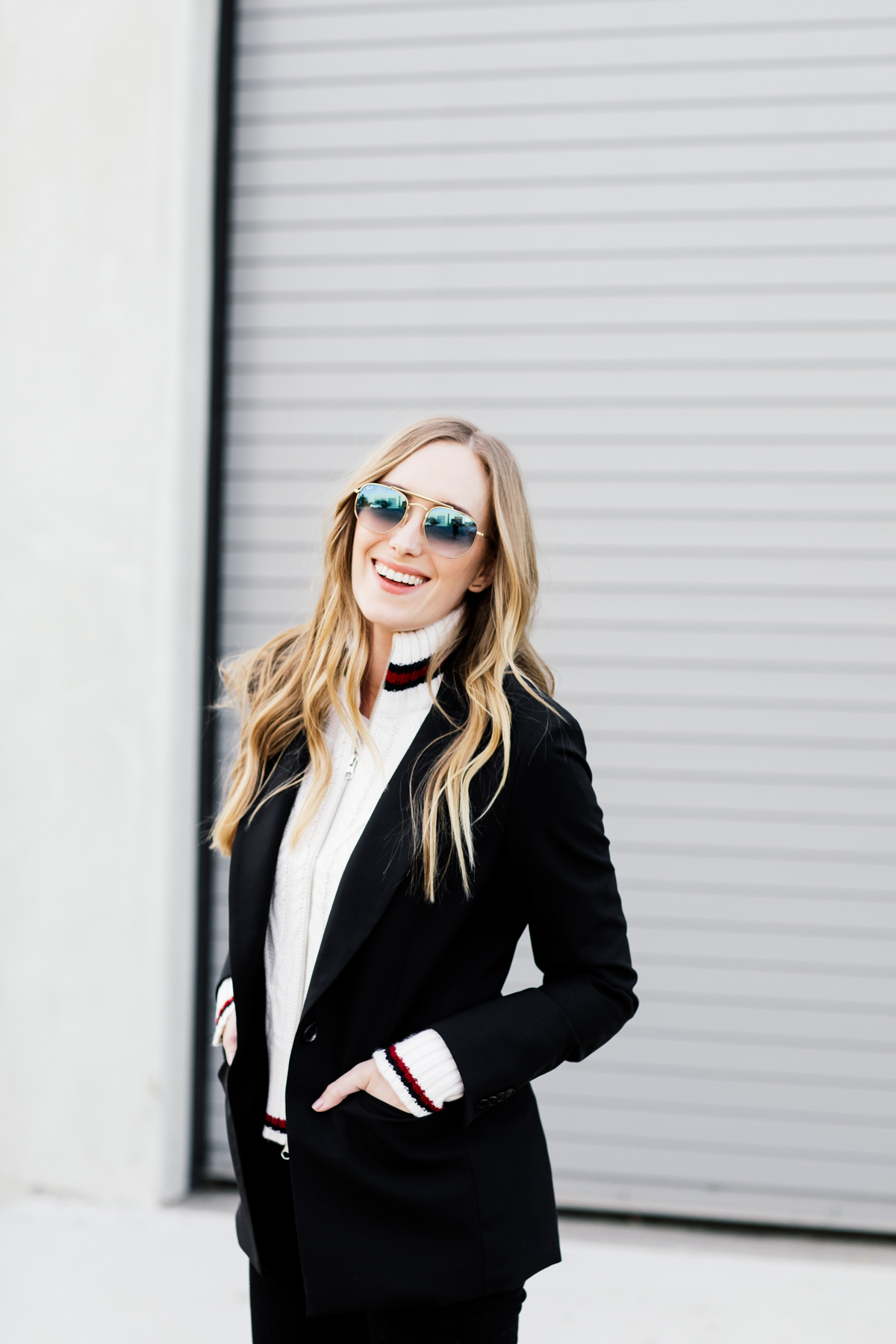 eatsleepwear, Kimberly Lapides, OUTFIT, veronica beard, frame denim, gucci, ray-ban, iro