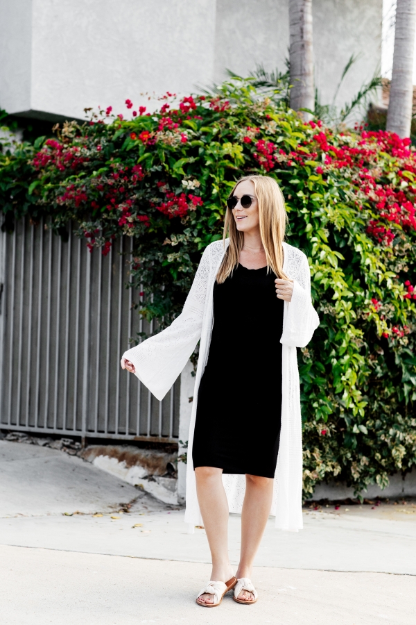 eatsleepwear, Kimberly Lapides, OUTFIT, revolve, lovers and friends, storq, soludos, rayban