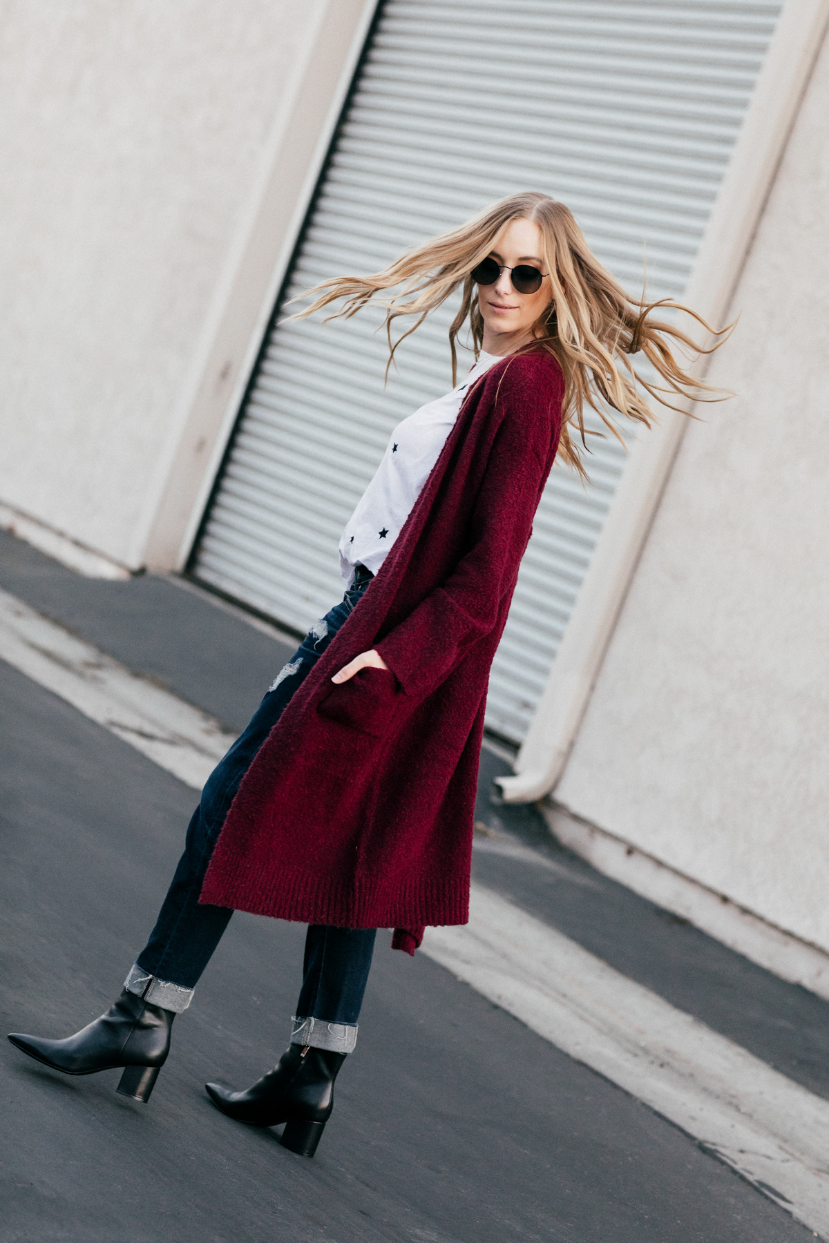 eatsleepwear, Kimberly Lapides, OUTFIT, Leith, Nphilanthropy, agjeans, ariel gordon, rayban, marc fisher