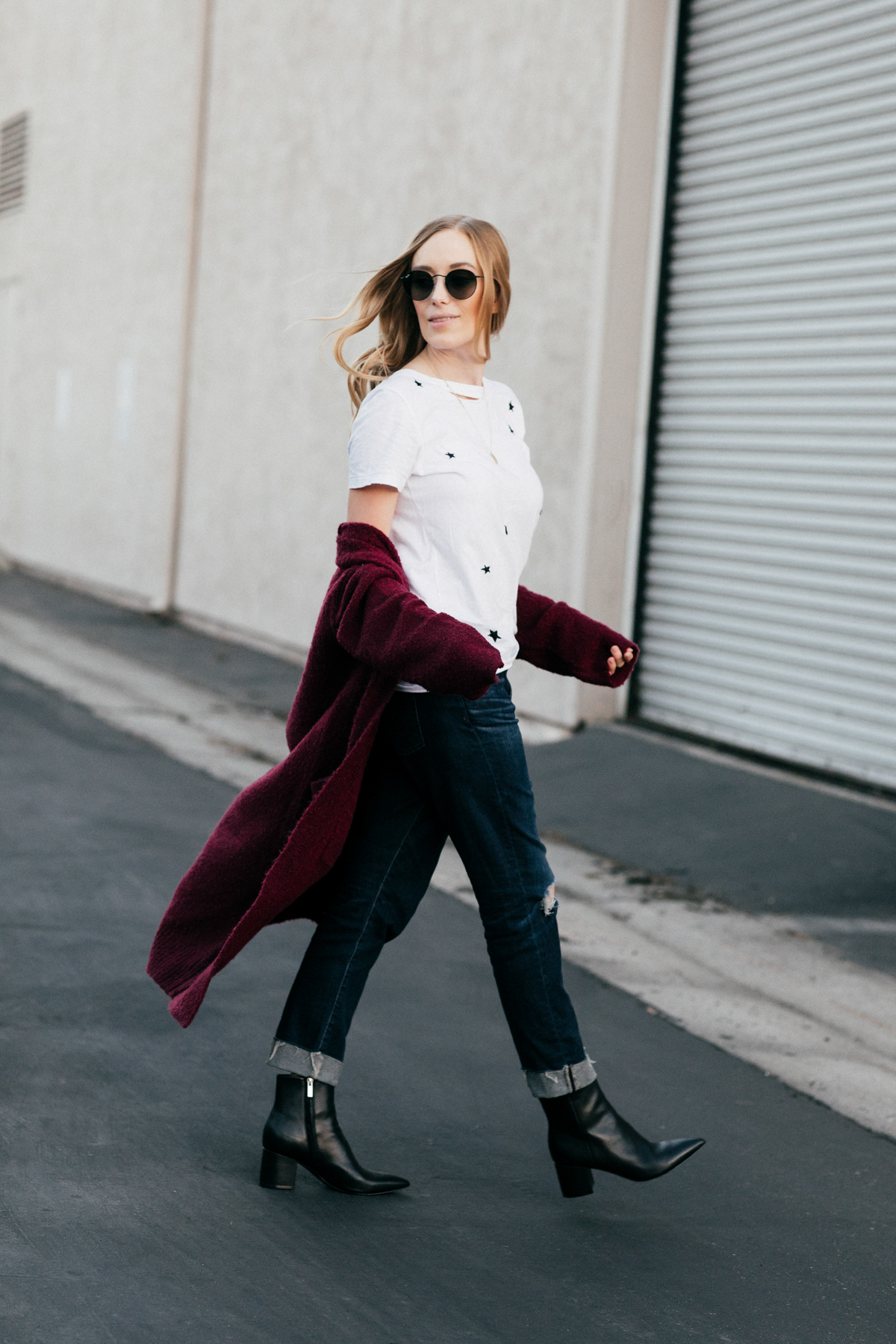 eatsleepwear, Kimberly Lapides, OUTFIT, Leith, Nphilanthropy, agjeans, ariel gordon, rayban, marc fisher