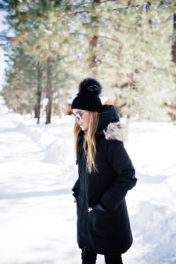 eatsleepwear, Kimberly Lapides, TRAVEL, Family, Motherhood, Big Bear, Snow, Aritzia, Gap, Ugg, HM