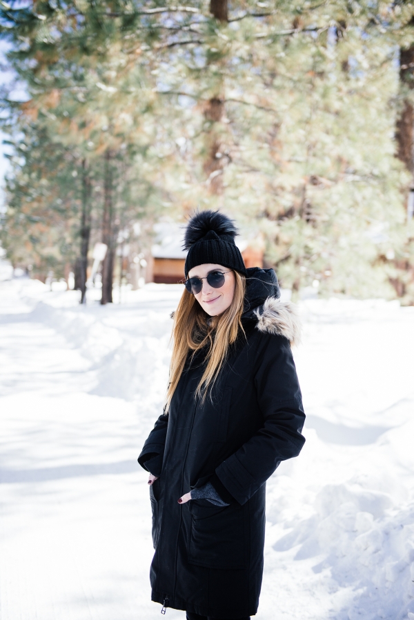eatsleepwear, Kimberly Lapides, TRAVEL, Family, Motherhood, Big Bear, Snow, Aritzia, Gap, Ugg, HM