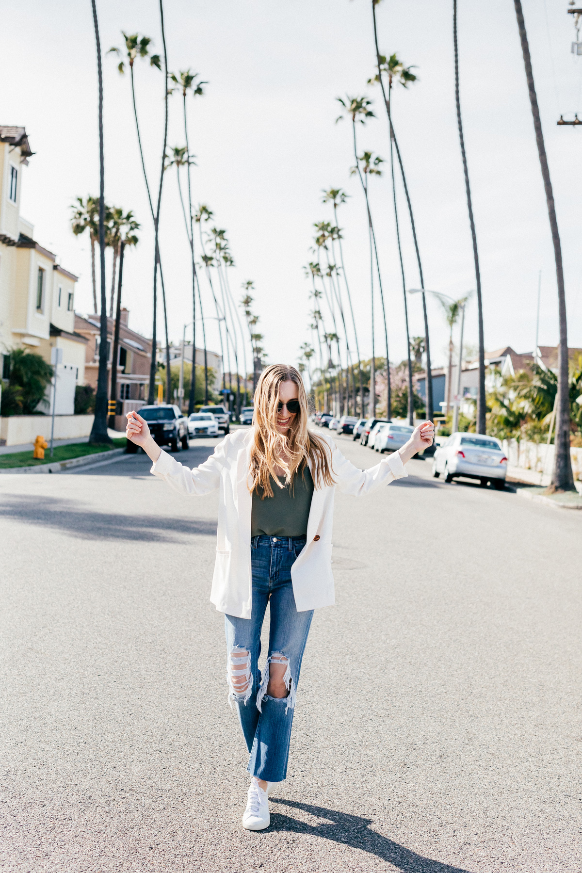 Outfit, Eatsleepwear, kimberly lapides, topshop, lagence, rayban, veja