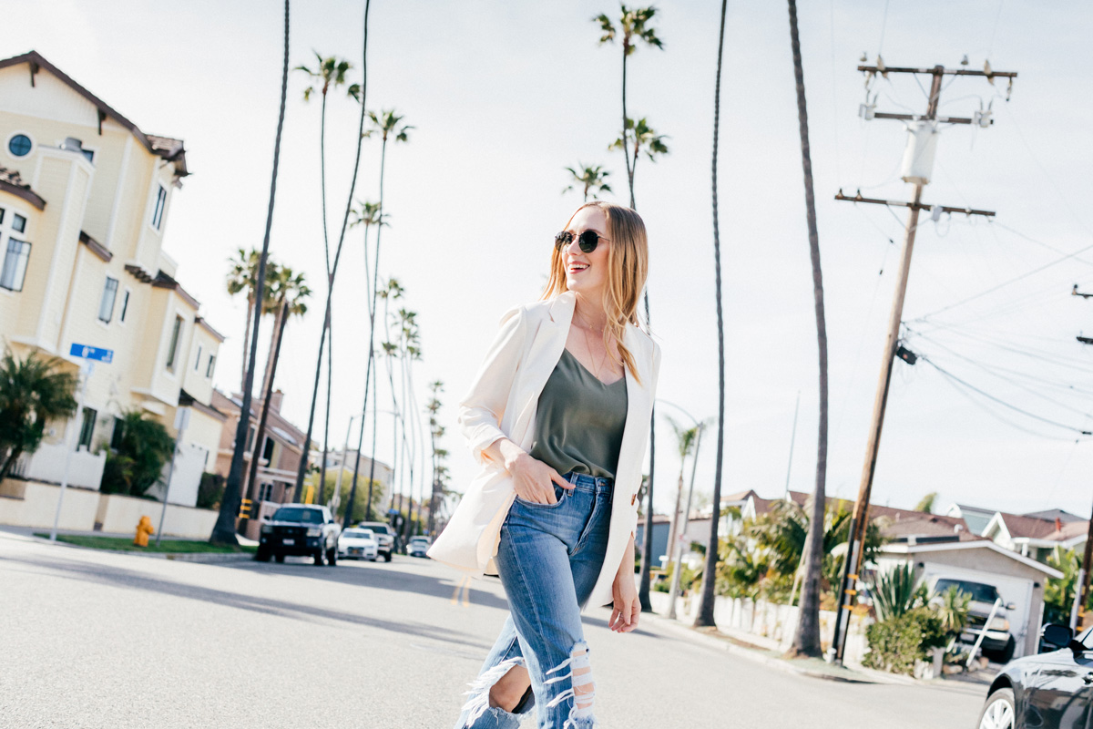 Outfit, Eatsleepwear, kimberly lapides, topshop, lagence, rayban, veja