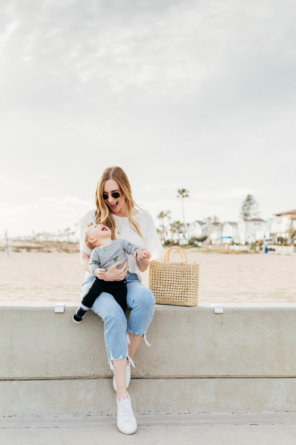 eatsleepwear, Kimberly Lapides, OUTFIT, ZARA, Frame, rayban, Veja, newport beach
