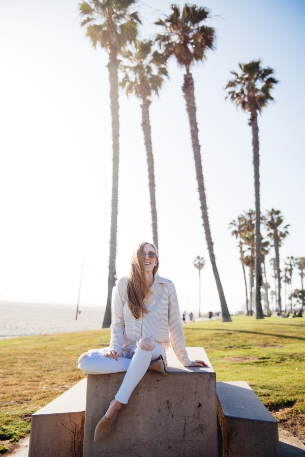 eatsleepwear, Kimberly Lapides, OUTFIT, rag and bone, madewell, rayban, jenni kayne, huntington beach