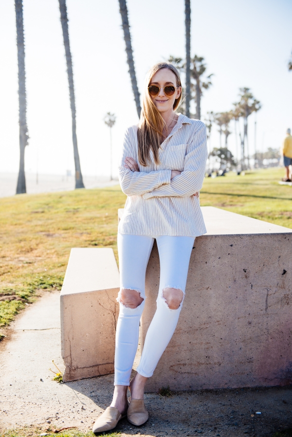 eatsleepwear, Kimberly Lapides, OUTFIT, rag and bone, madewell, rayban, jenni kayne, huntington beach