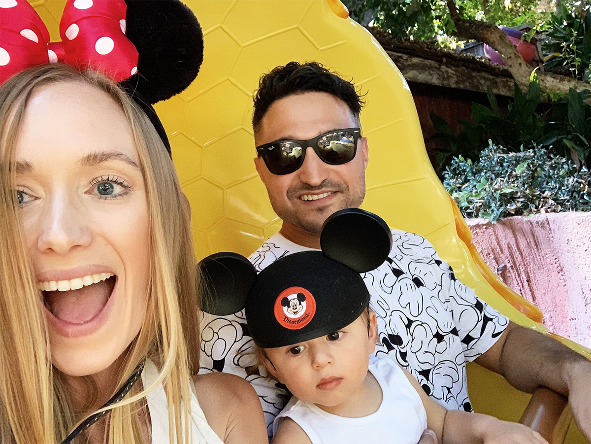 Tips for visiting Disneyland with a newborn baby and 1 year old baby eatsleepwear kimberly lapides
