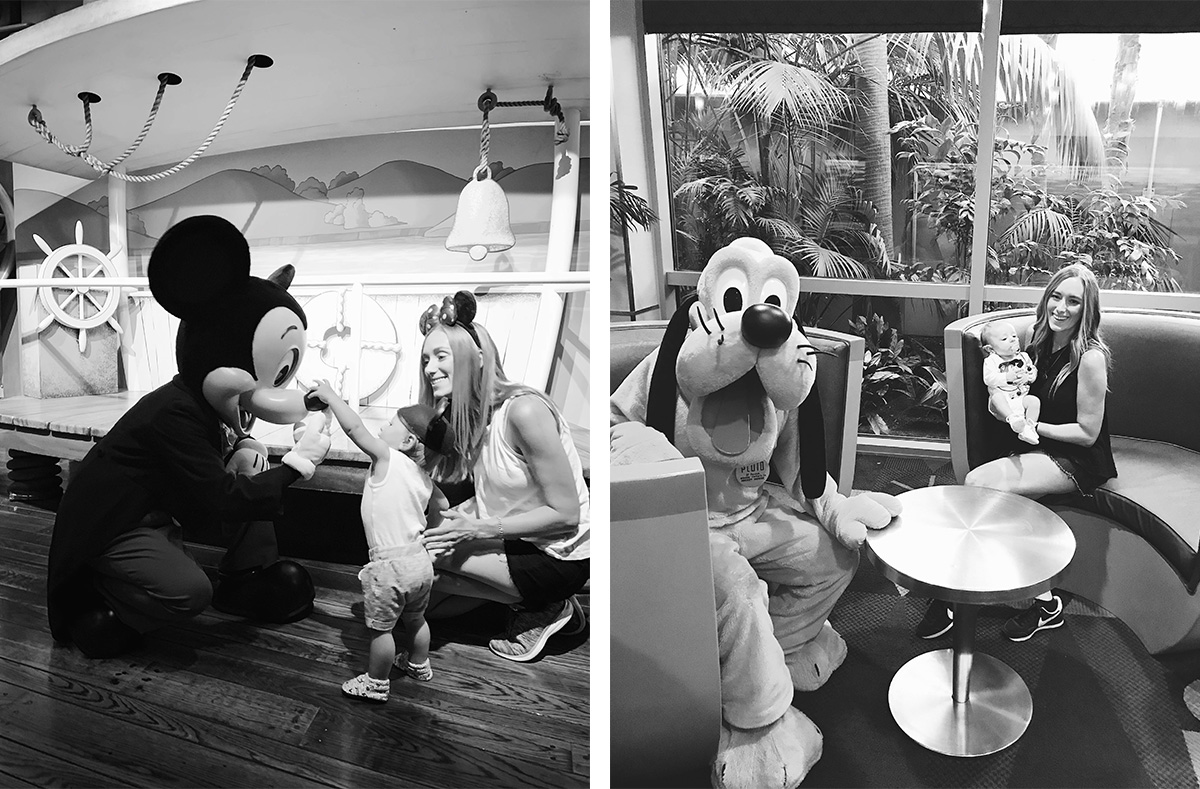 Tips for visiting Disneyland with a newborn baby and 1 year old baby eatsleepwear kimberly lapides