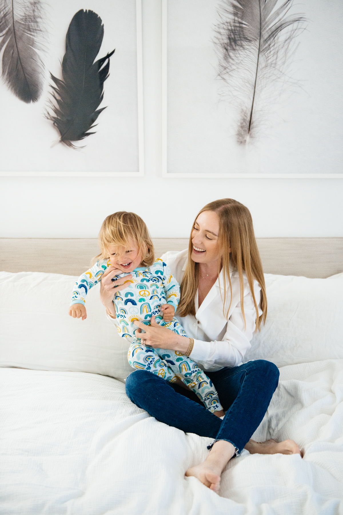 Kimberly Lapides of eatsleepwear in collaboration with Clover Baby & Kids pajamas celebrating Rainbow Baby, IVF, and Infertility