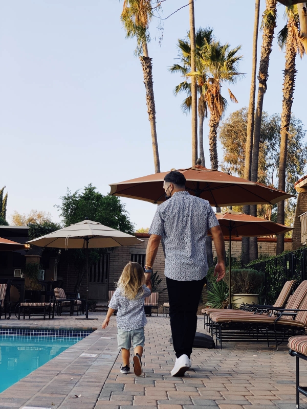 eatsleepwear goes on a family trip with toddler to Rancho Bernardo Inn