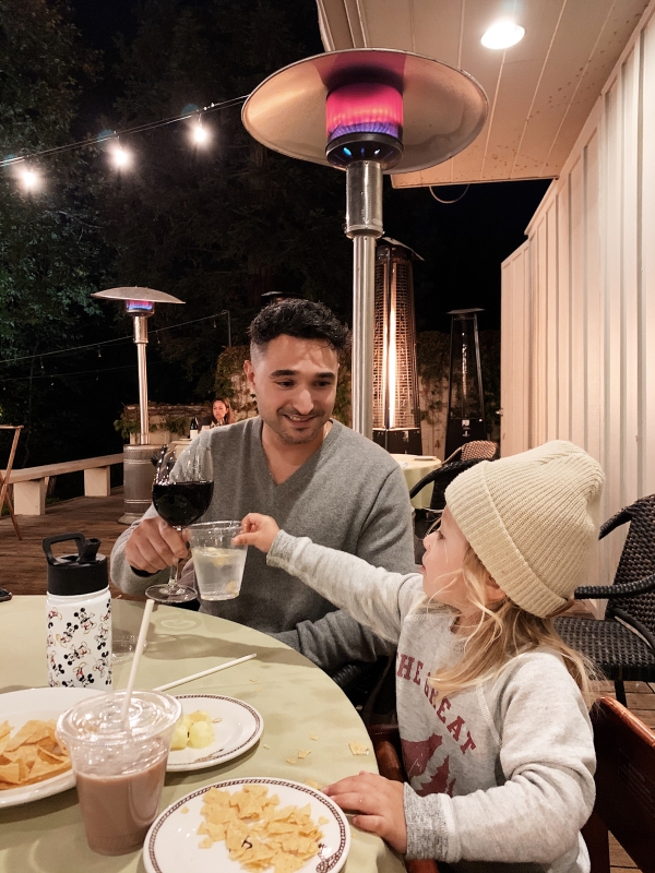 Dinner outside at Alisal Guest Ranch and Resort 