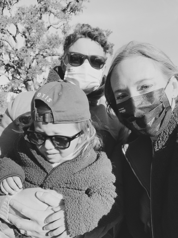 Family on wagon ride to breakfast at Alisal Guest Ranch and Resort 