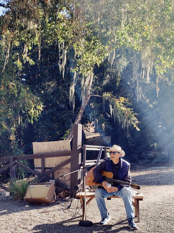 Live music at breakfast at the Old Adobe at Alisal Guest Ranch and Resort 