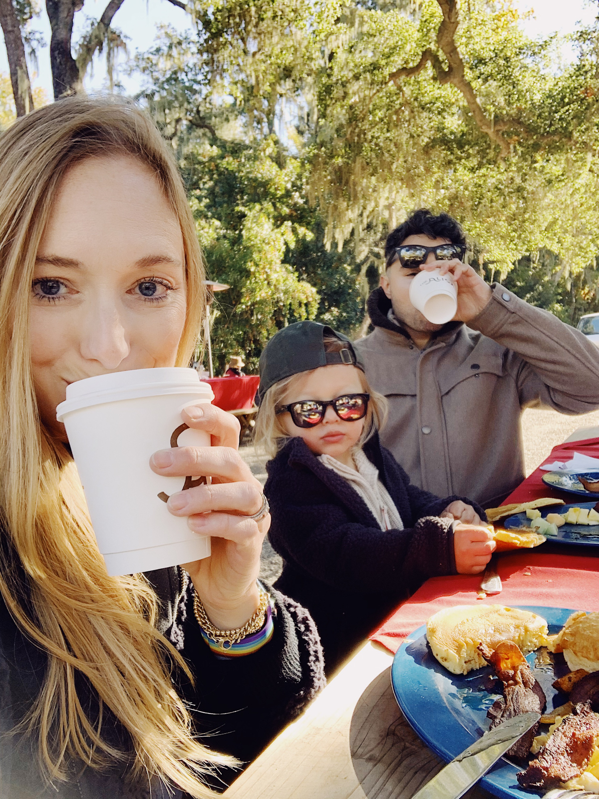 Family at breakfast at the Old Adobe at Alisal Guest Ranch and Resort 
