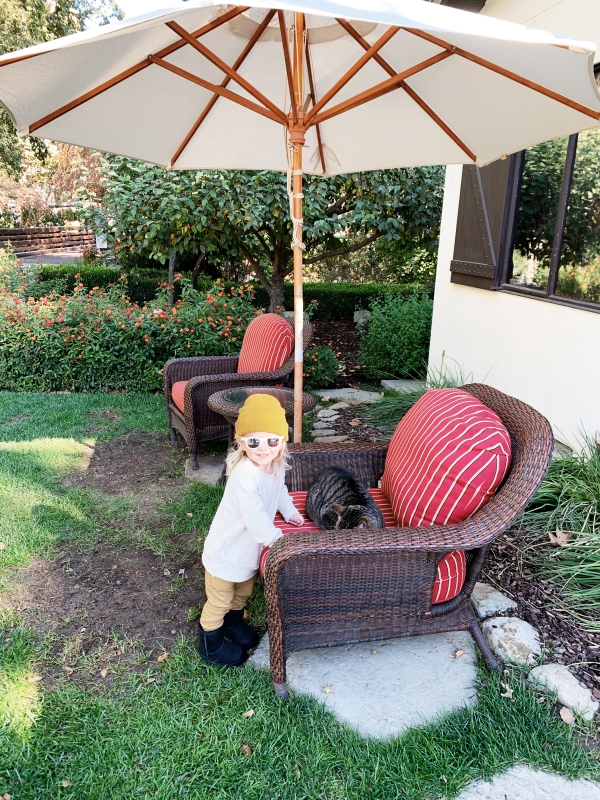 Toddler outside at Alisal Guest Ranch and Resort 